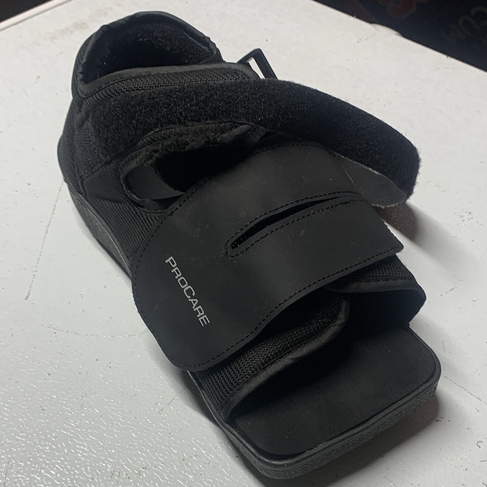 Procare Black Post-Op Shoe Walking Boot M Adjustable Open Toe CE