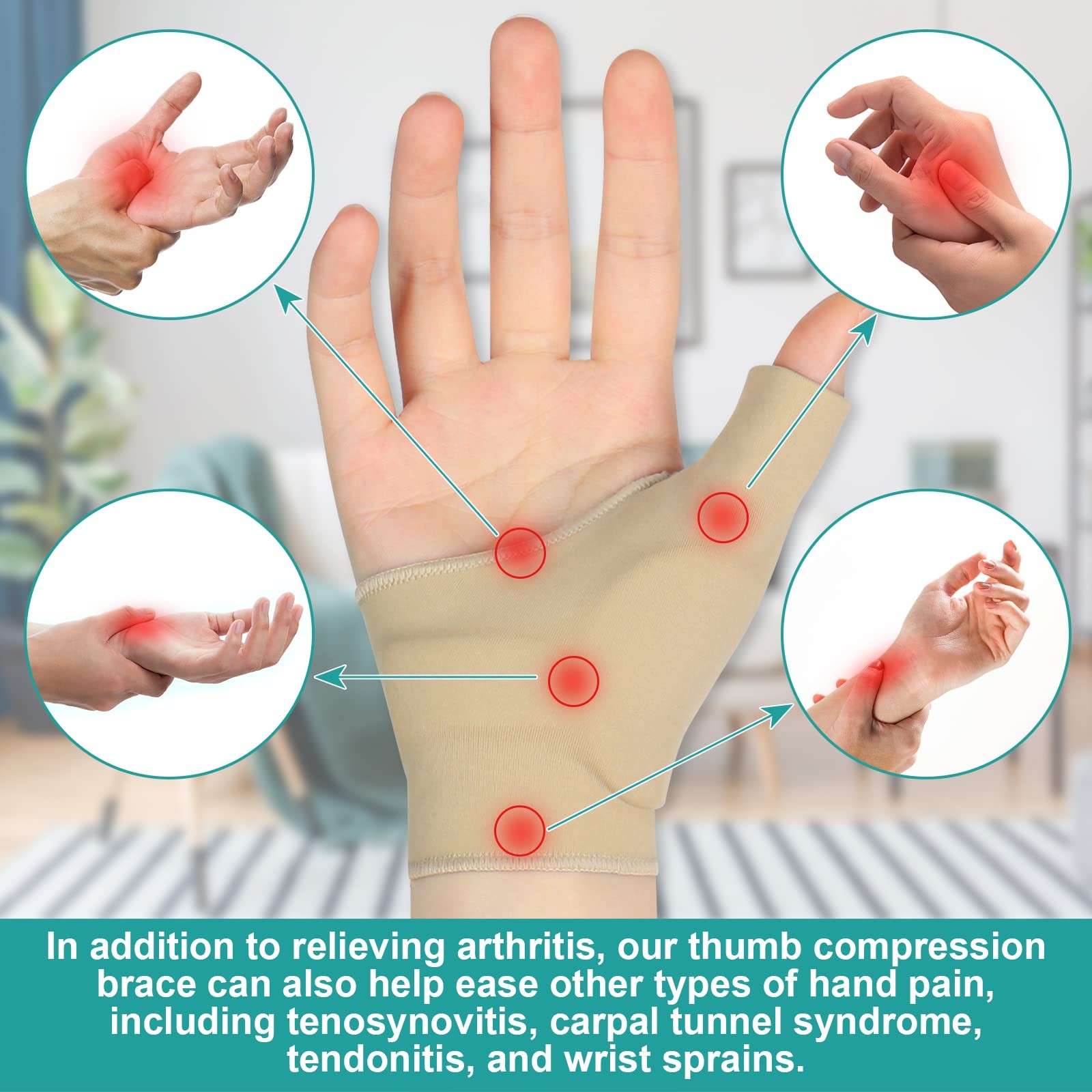 Thumb Brace – CMC Joint Thumb Splint for Pain , Arthritis, Tendonitis, Sprain…