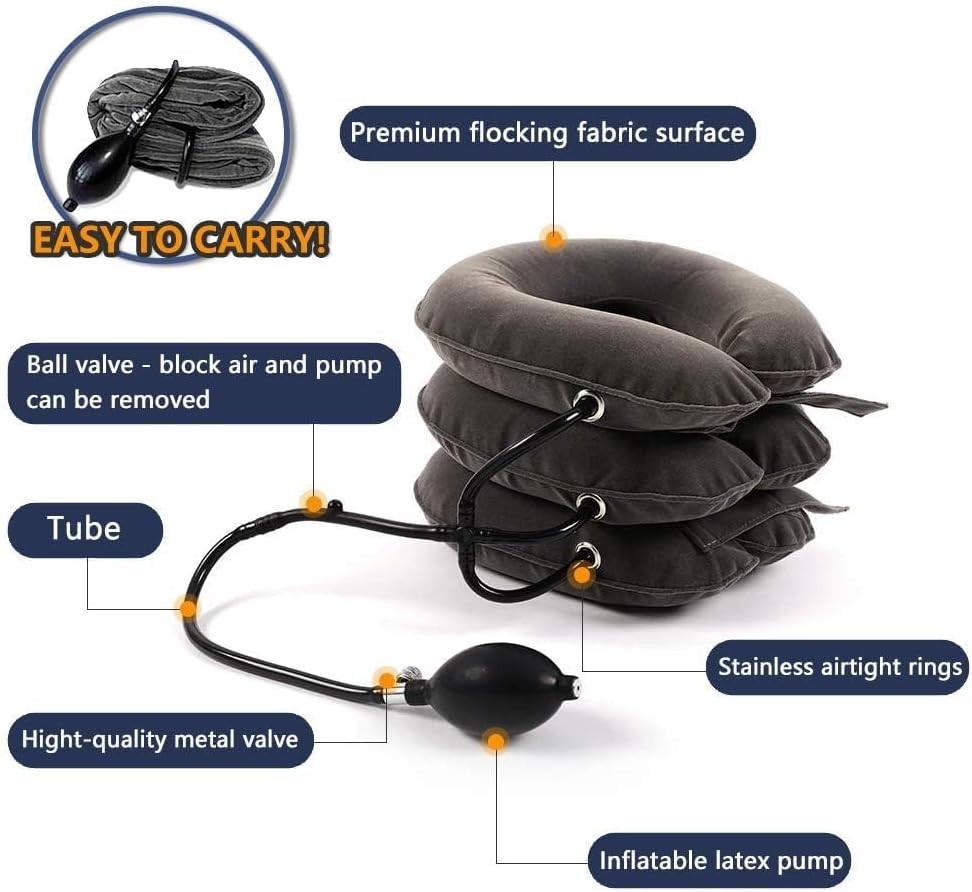 Lightweight Adjustable Neck Traction Pillow – Alleviate Pain Anytime, Anywhere