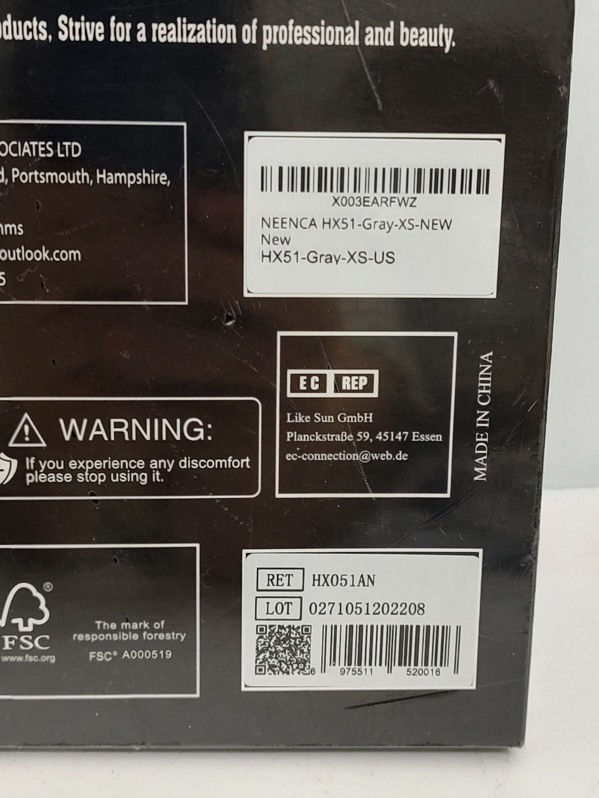 NEENCA Knee Brace Support GRAY XS Sports Life Sealed 10.2-11.8″