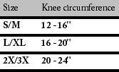 DJO Bell-Horn Hinged Knee Wrap Black 2X-Large/3X-Large