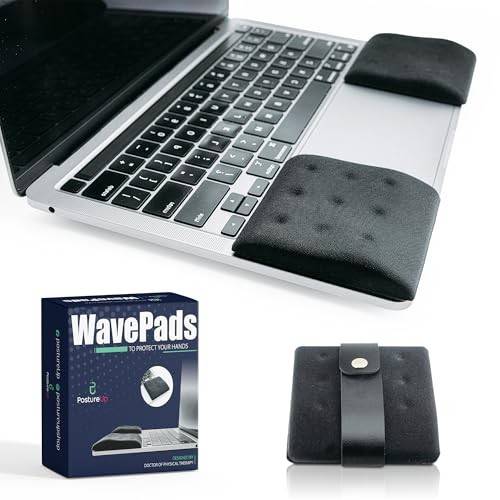 WavePads by PostureUp – Original Two Pack Adjustable Wrist Rests for Black
