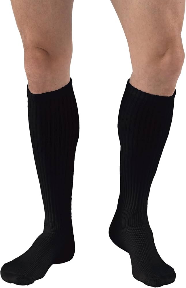 JOBST SensiFoot Diabetic Knee High Socks 8-15mmHg (Black) Medium