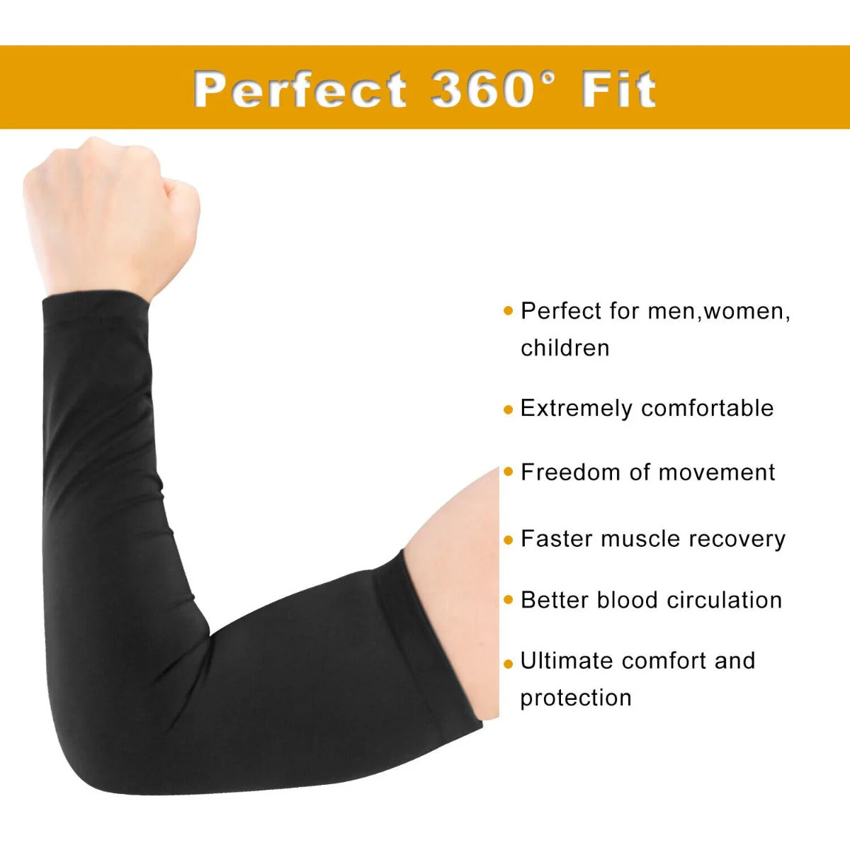 Elbow Support, Adjustable 1PCS for Home Travel (Black)