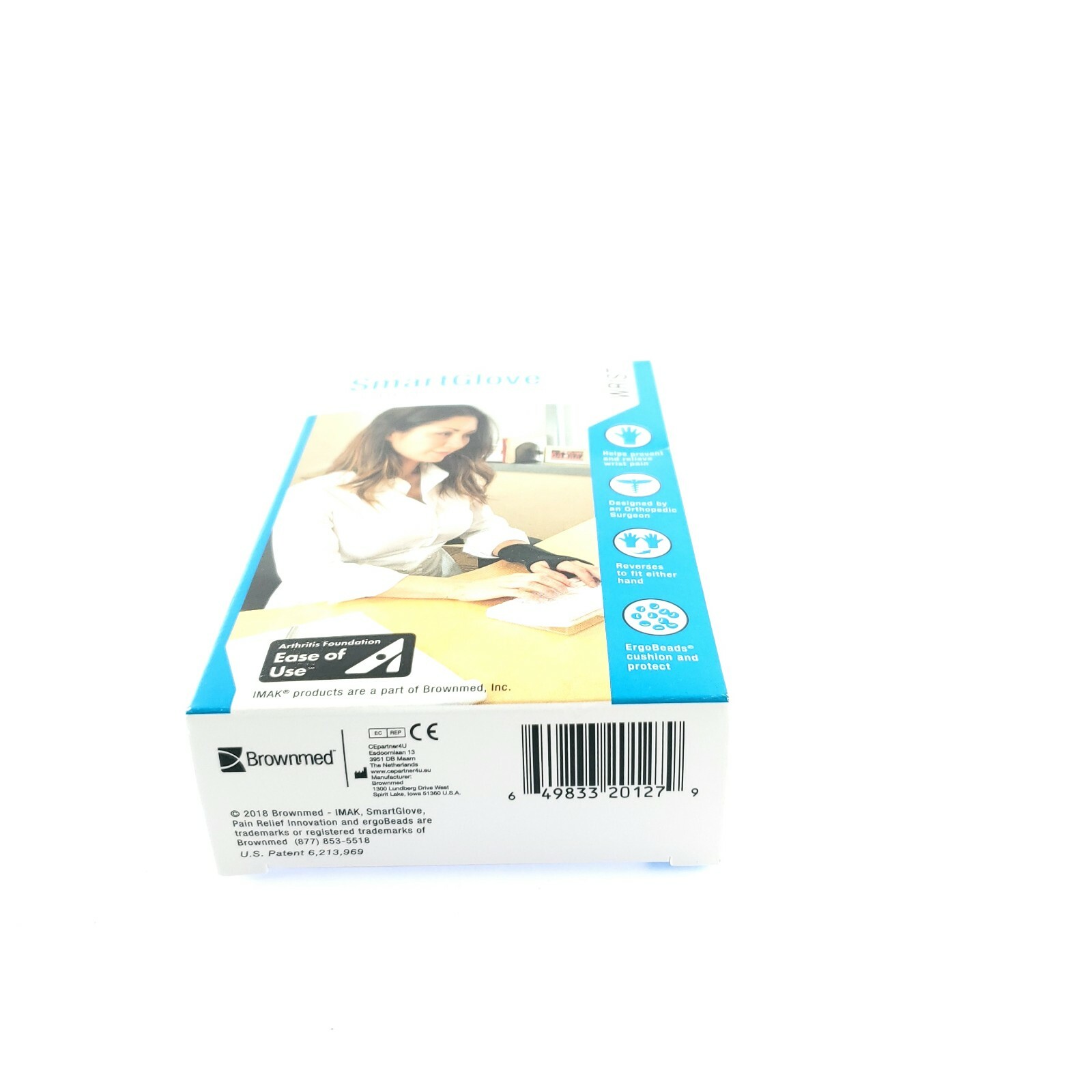 Imak RSI Smart Large Glove Flexible Wrist Support Splint For Pain USA Seller