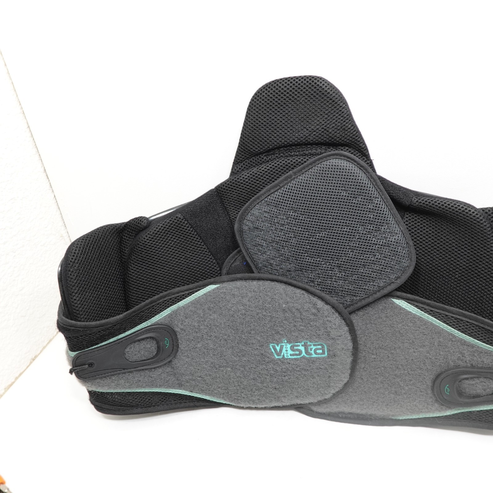 Aspen Vista LSO Adjustable Back Brace Black Mesh Plastic Orthopedic Support