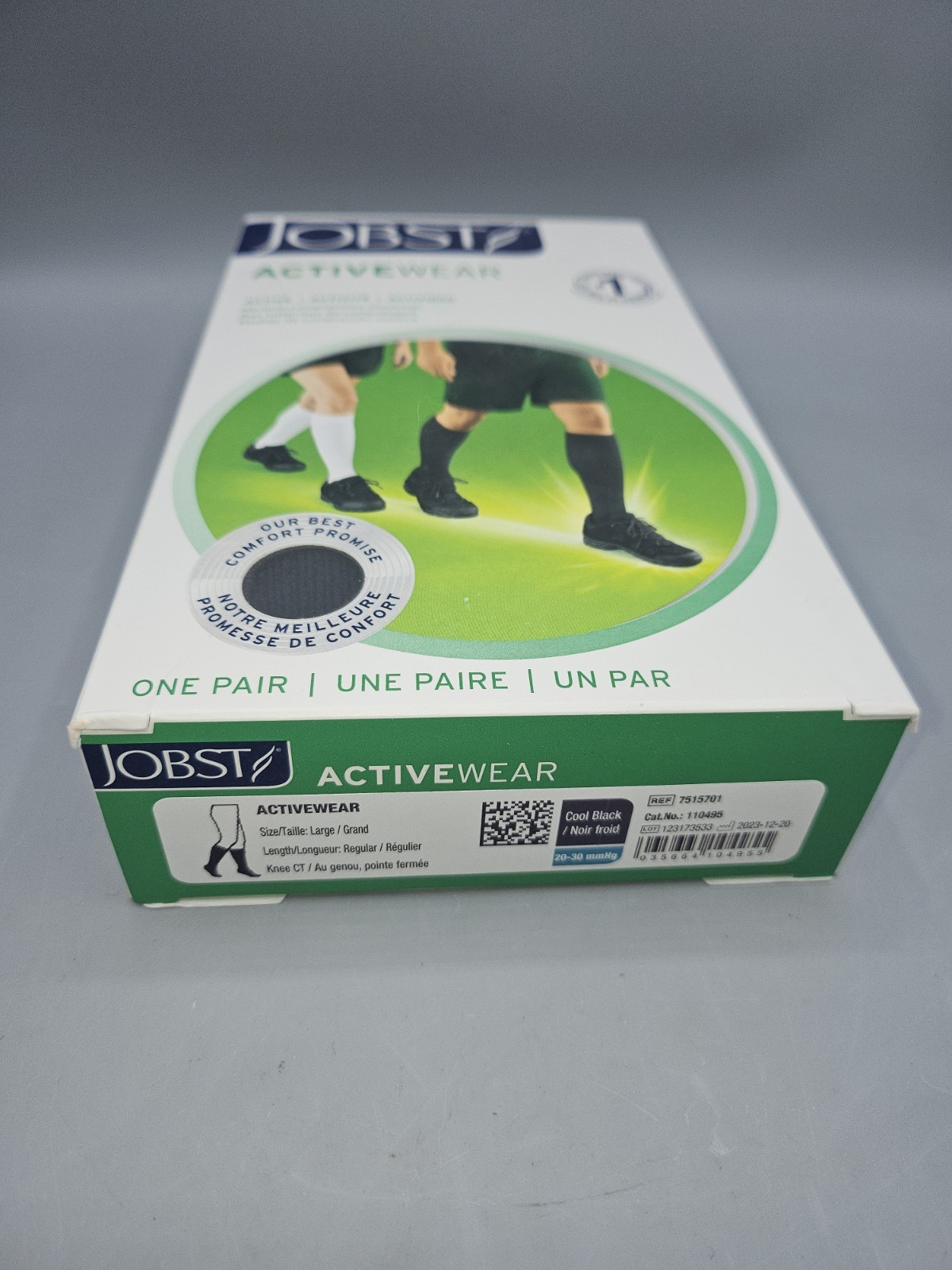 Jobst ActiveWear 20-30 mmHg Firm Support Unisex Athletic Knee Highs Stocking New