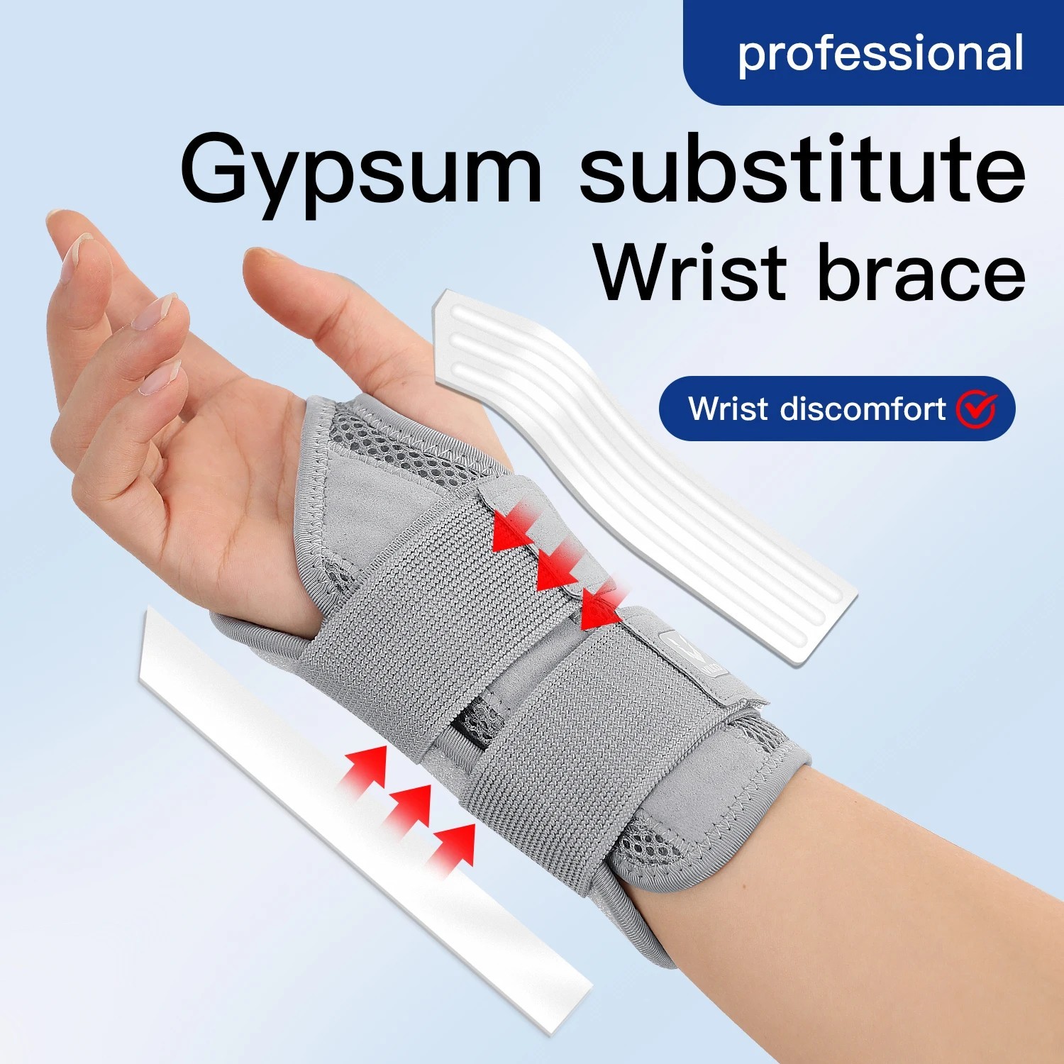 NEW Wrist Brace for Carpal Tunnel – Adjustable Night Support Brace with Splints