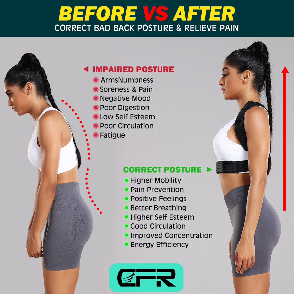 Posture Corrector Back Support Shoulder Brace Clavicle Belt Adjustable Men Women