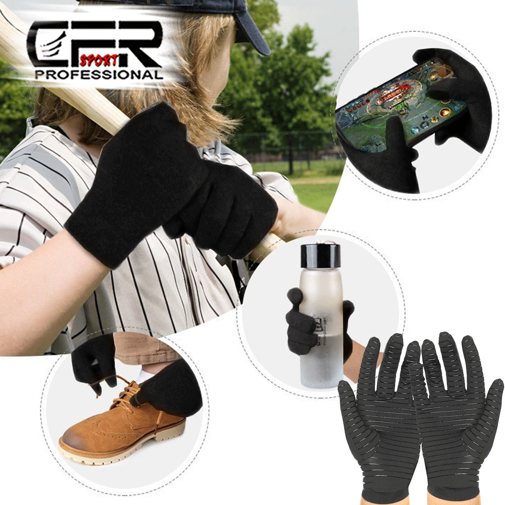 Copper Compression Gloves Arthritis Pain Relief Hand Joint Support Brace