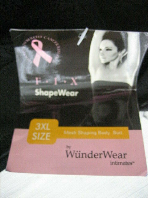 NEW WUNDERWEAR Black All In One Full Body Compression – Style MS 006 – Size 3X