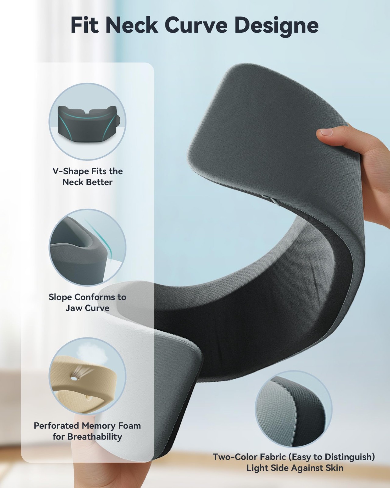 Neck Brace for Sleeping | Soft Cervical Collar for Neck Pain Relief & Support –