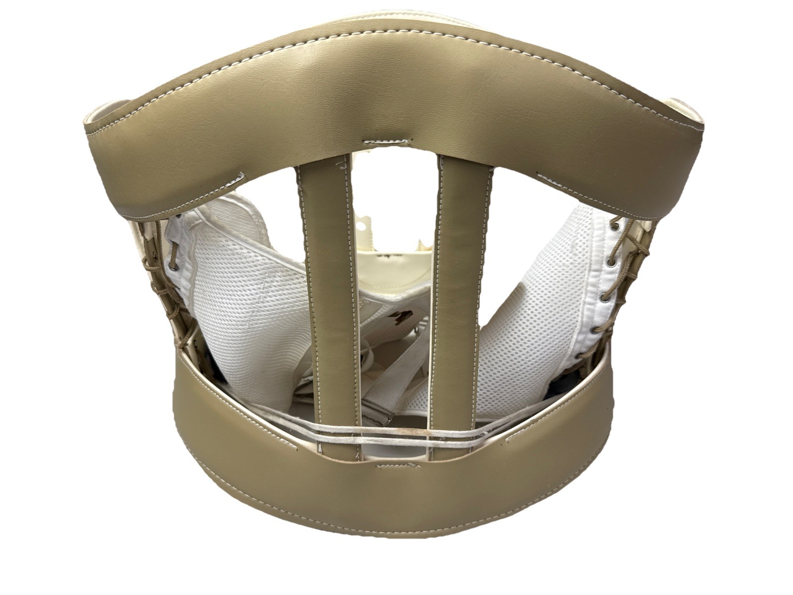 othropedic compression vintage harness metal Leather brace corset lumbar 4g
