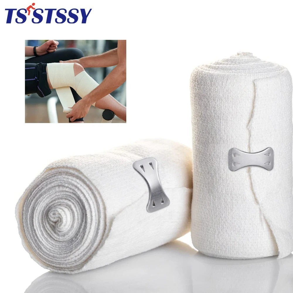 1 Roll Elastic Bandage Wrap Stretch Compression Support Ankle Foot Sports