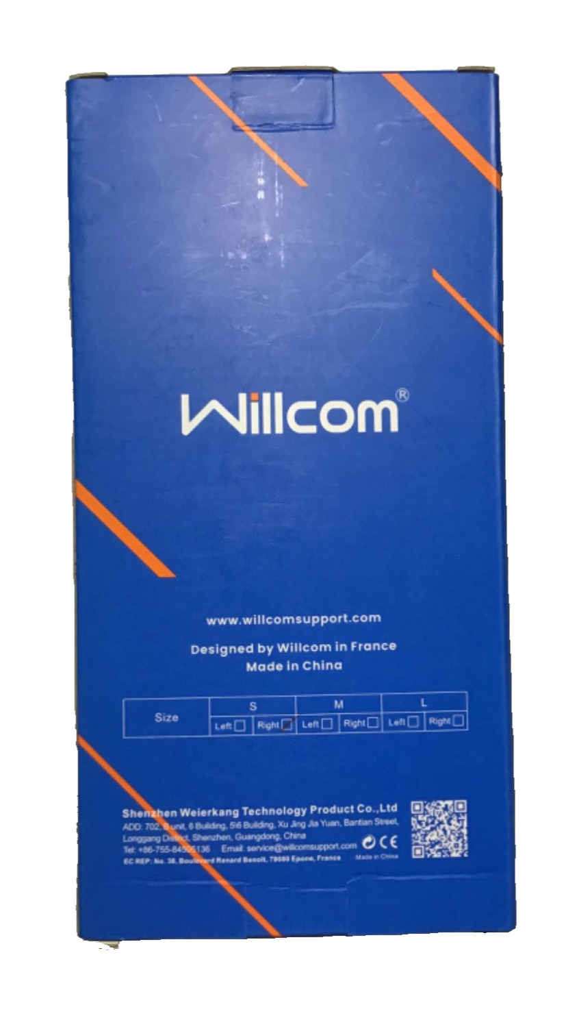 Willcom Men’s Right Hand Wrist Brace WL0903 Small Black NEW