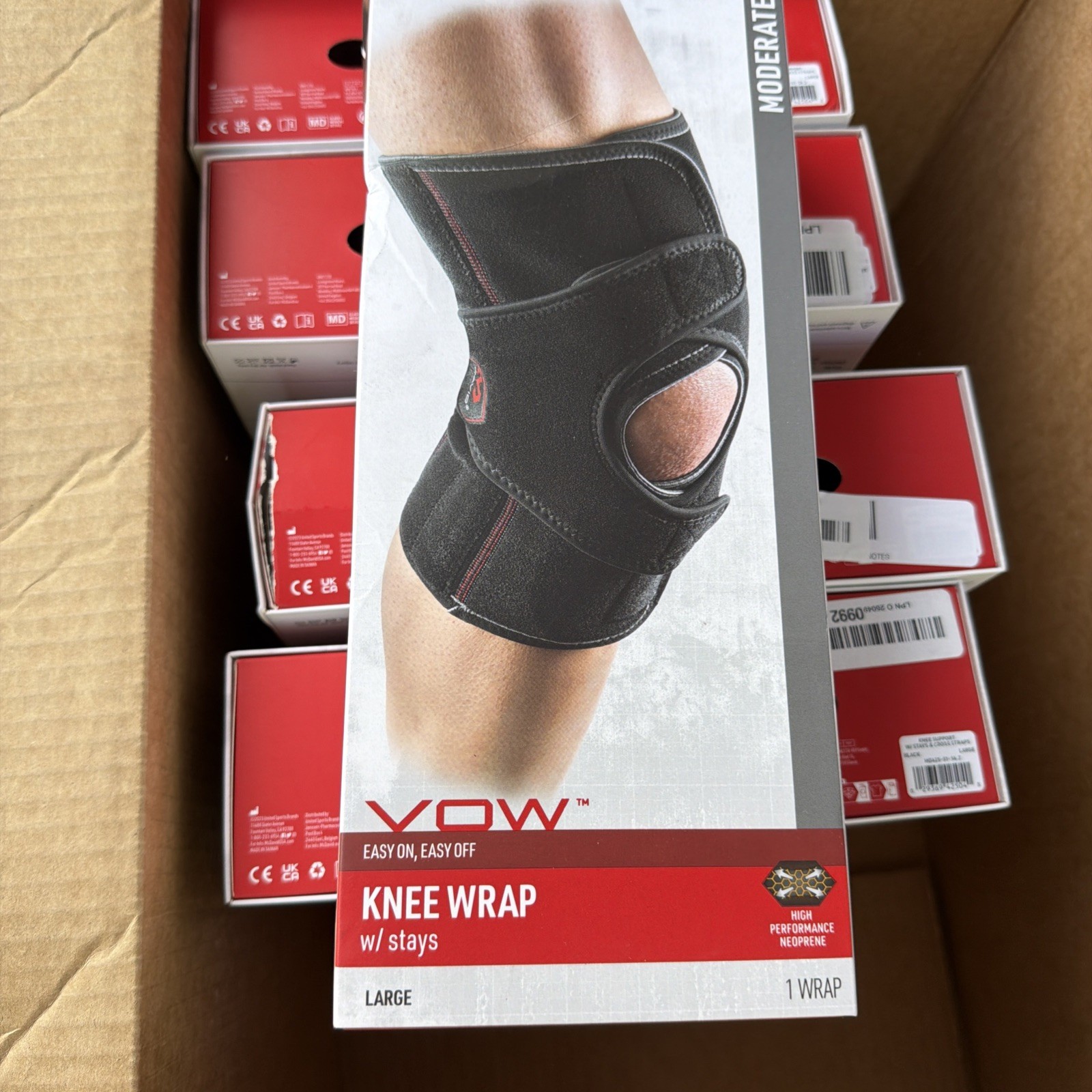 Mcdavid Level 2 Knee wrap w/ stays size large 15-17.5”
