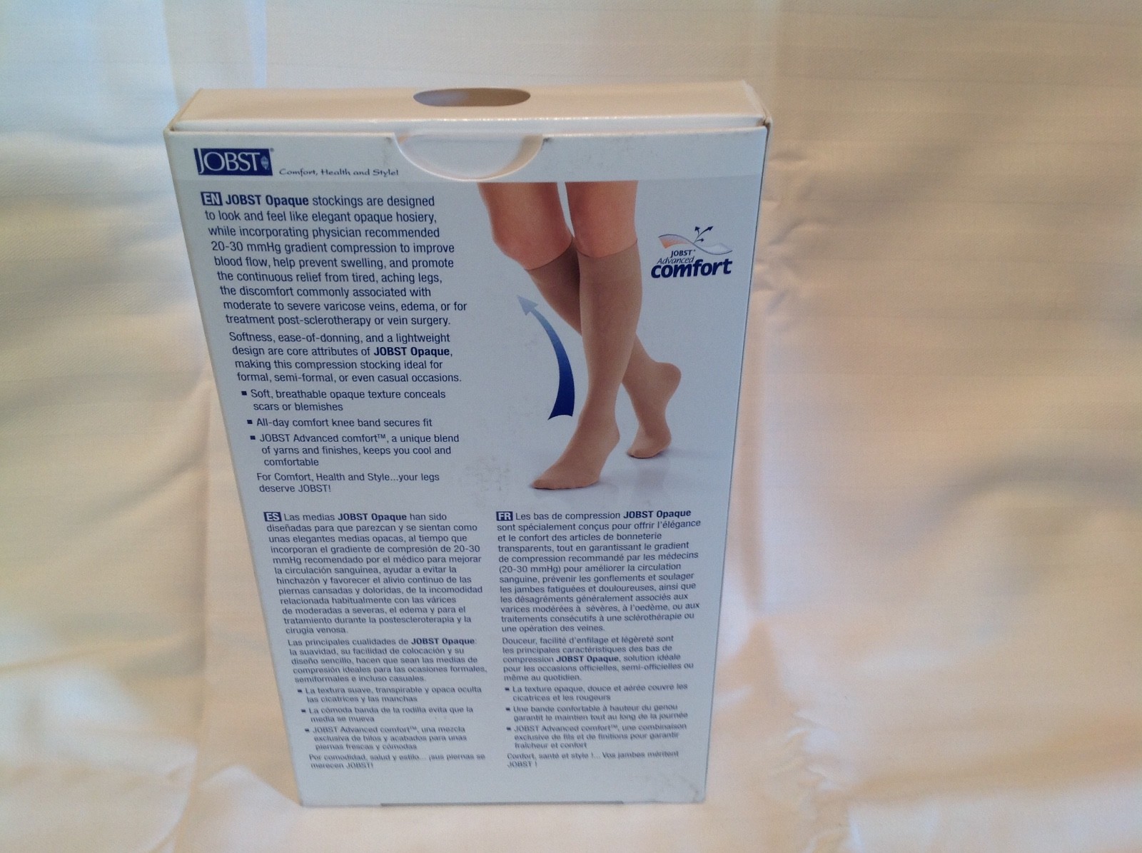JOBST Medical LegWear Knee High 20-30 mmHg Opaque Medium Silky Beige 1 Pair