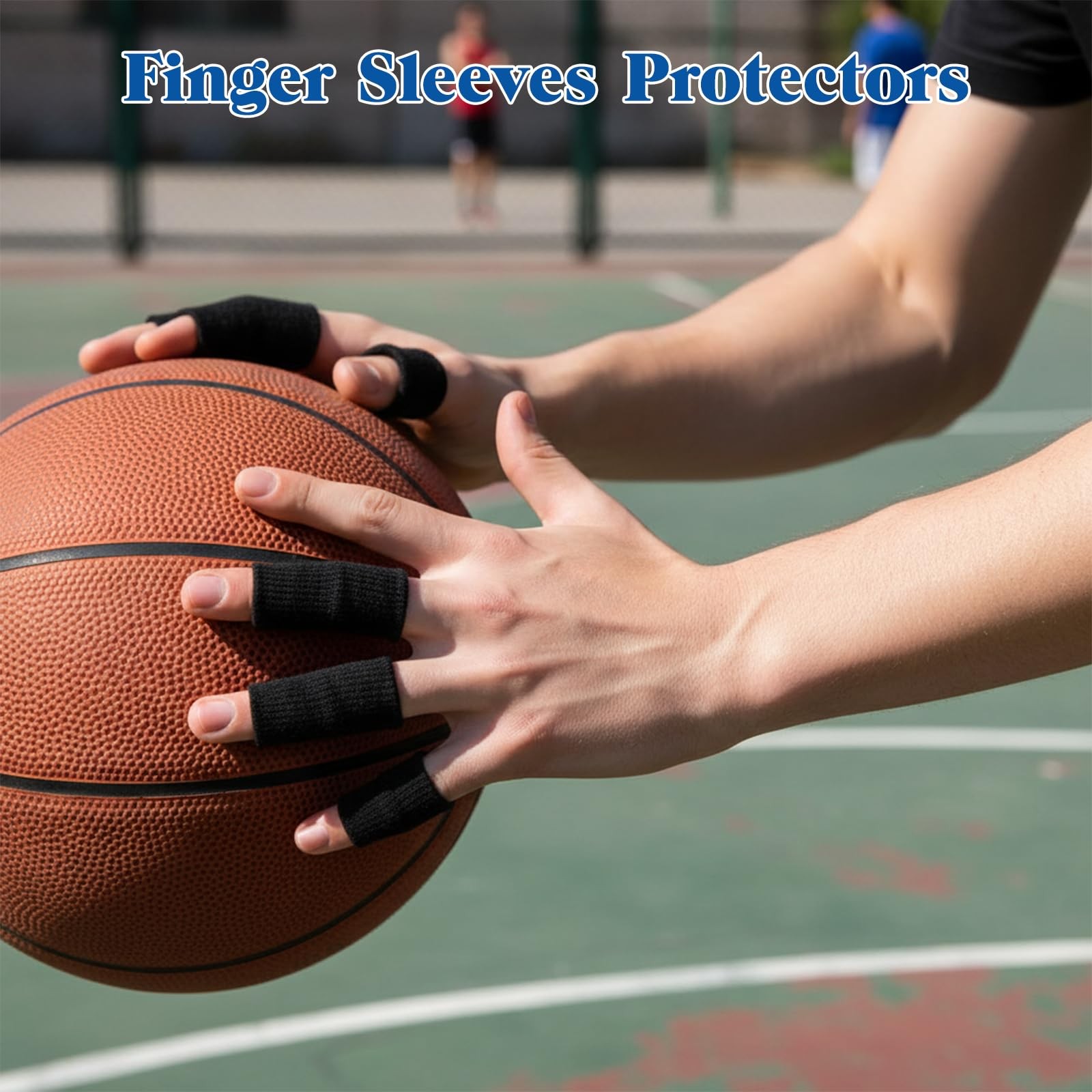 10 Pcs Finger Sleeves Finger Compression Protectors Elastic Finger Covers