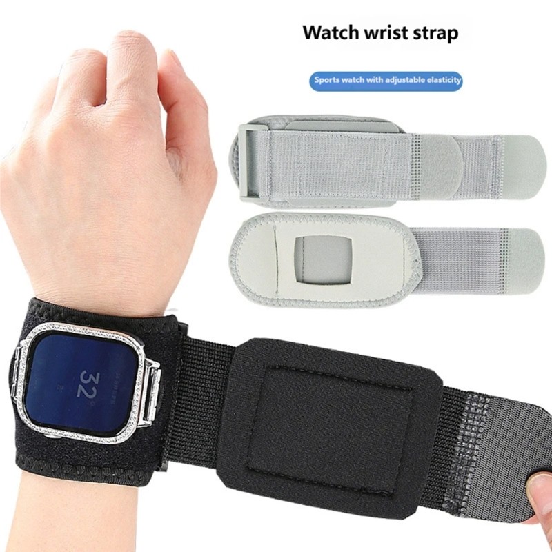 Training Wrist Wrap with Watch Screen Opening and Adjustable Wrist Fit