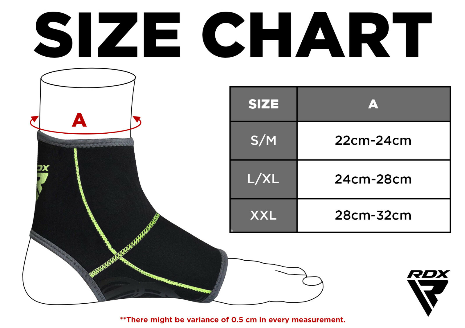RDX Neoprene Ankle Support Foot Brace Guard Sports Shin Protector Feet MMA CA