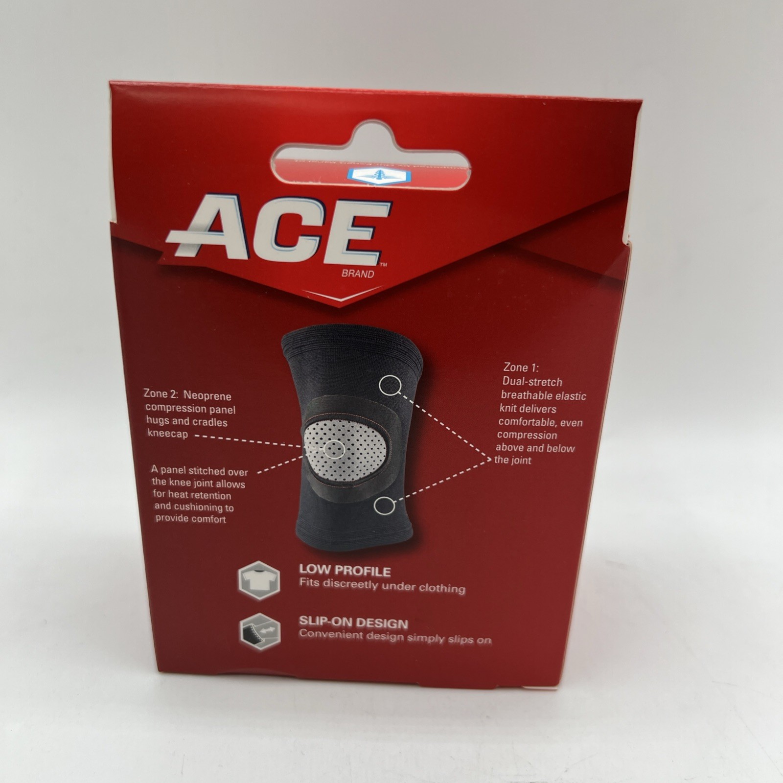 Ace Compression Knee Support Soft Neoprene Blend Soothing Small Medium Size