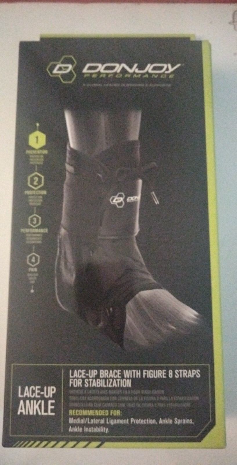 Lot of 2 Donjoy Performance Lace Up Ankle Brace Size Medium