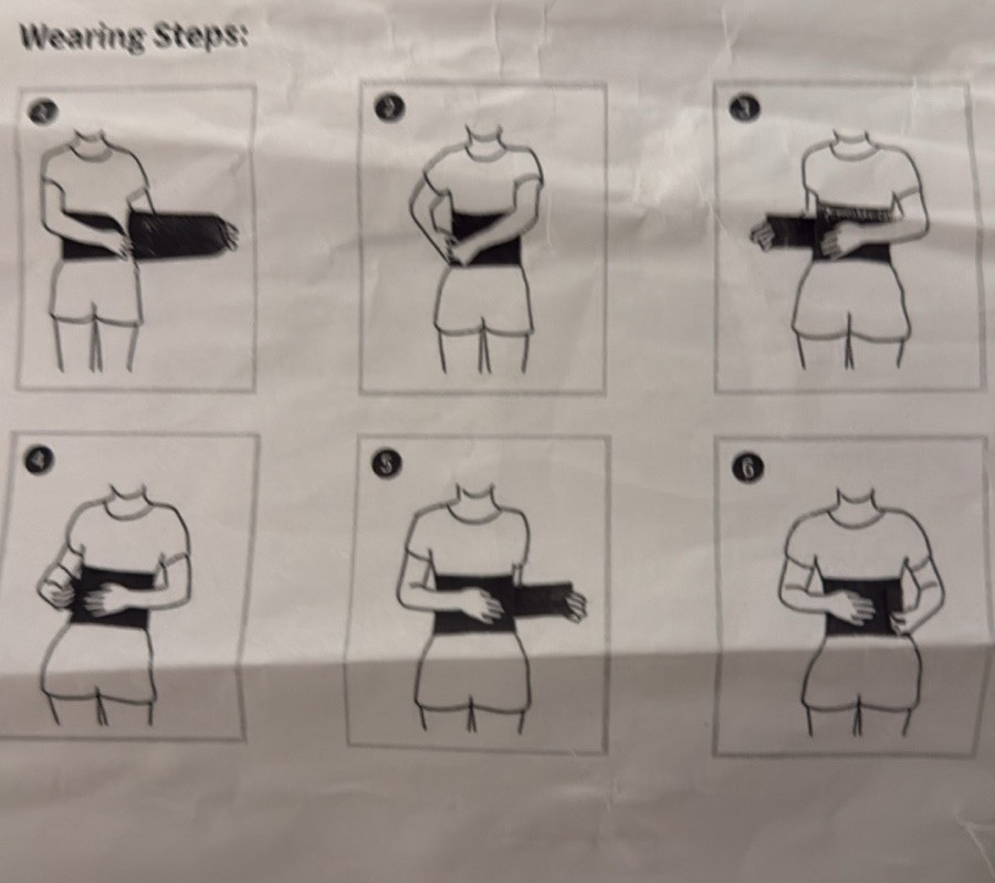 Black Back Suppor Belt/Lower Back Brace by Glofit. Size XXL. New.