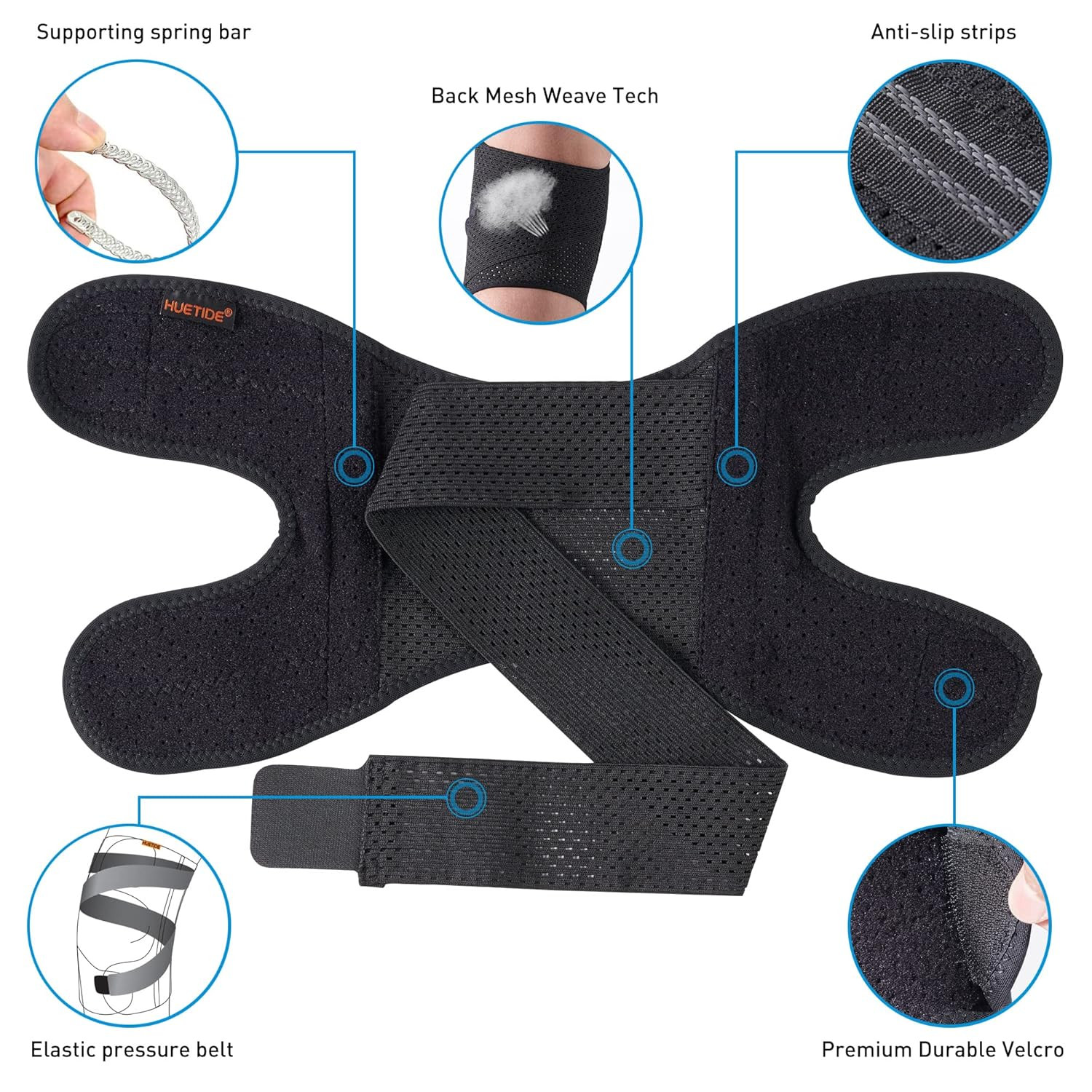 Plus Size Knee Brace for Knee Pain Women and Men Patellar Tendon Support