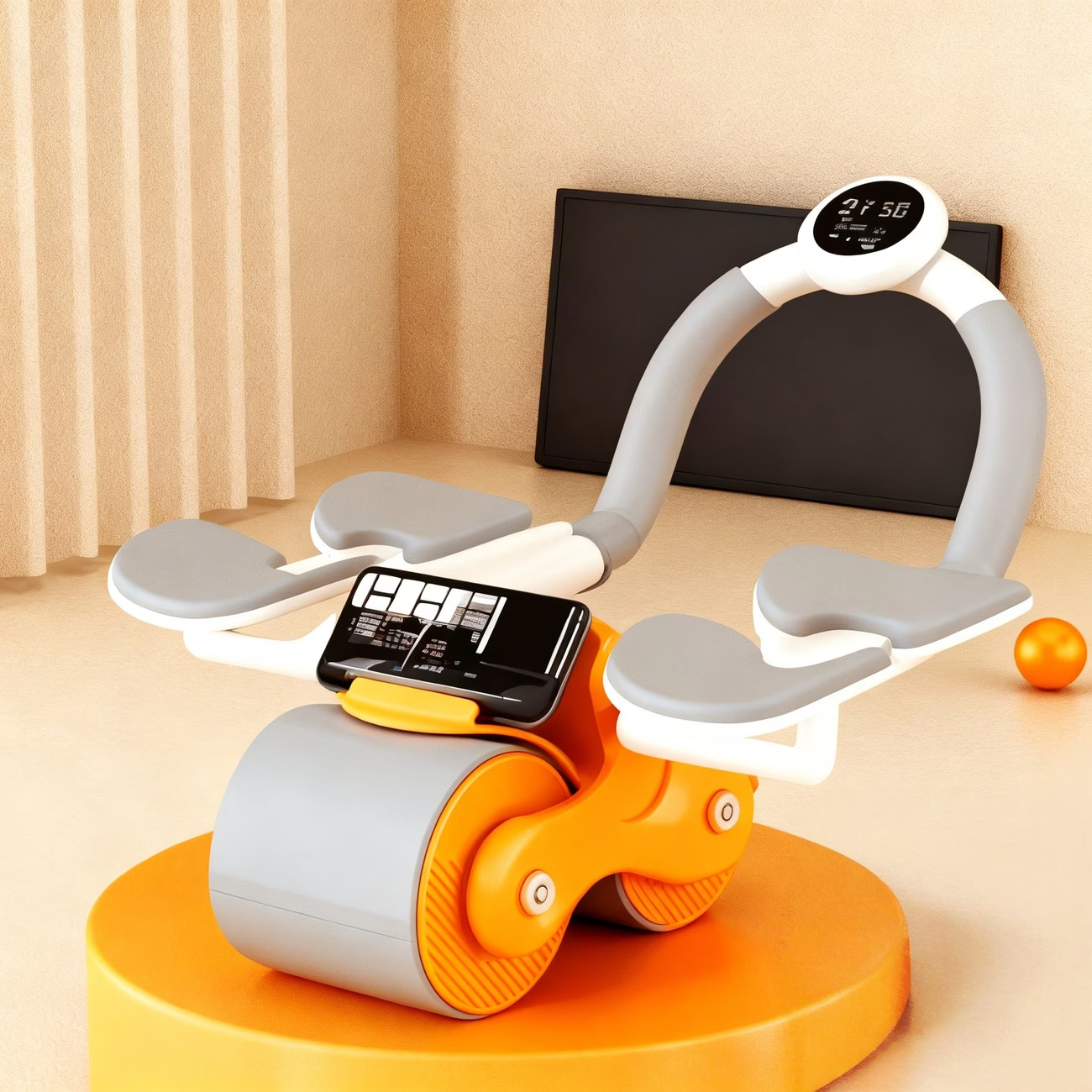Elbow Support Plank Support Abdominal Wheel Automatic Rebound Reduce Fat Skinny