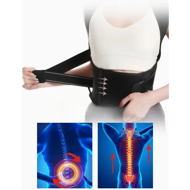 Back Brace Posture Corrector Women Men Shoulder Straightener Adjustable Support