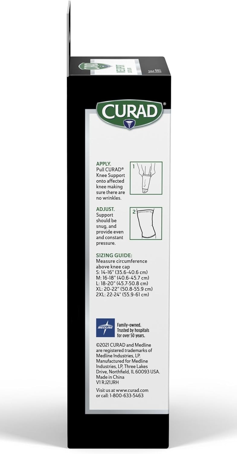 Curad Performance Series Elastic Pull-Over Knee Support, Small, 1 ea