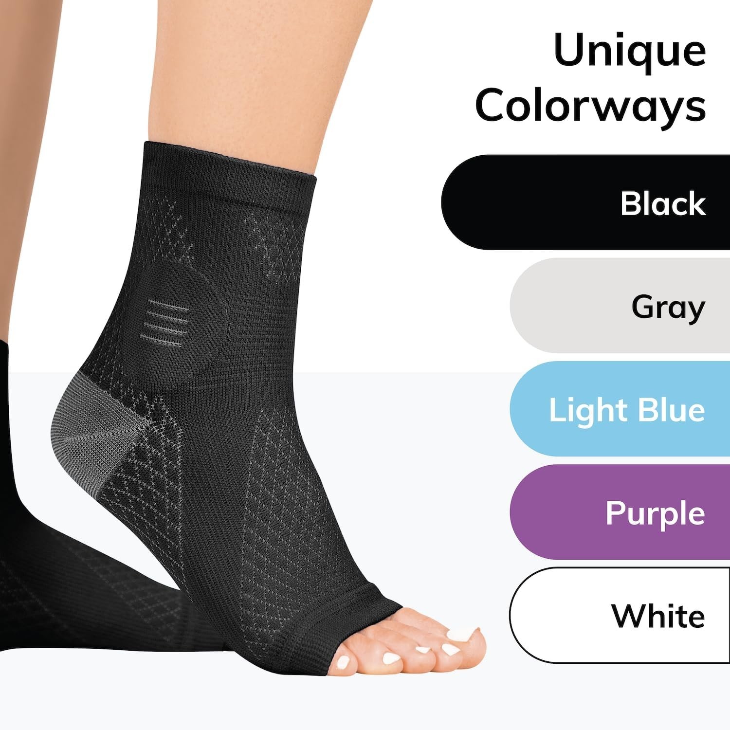 Neuropathy Socks – Peripheral Neuritis Compression Diabetic Toeless Foot Slee…