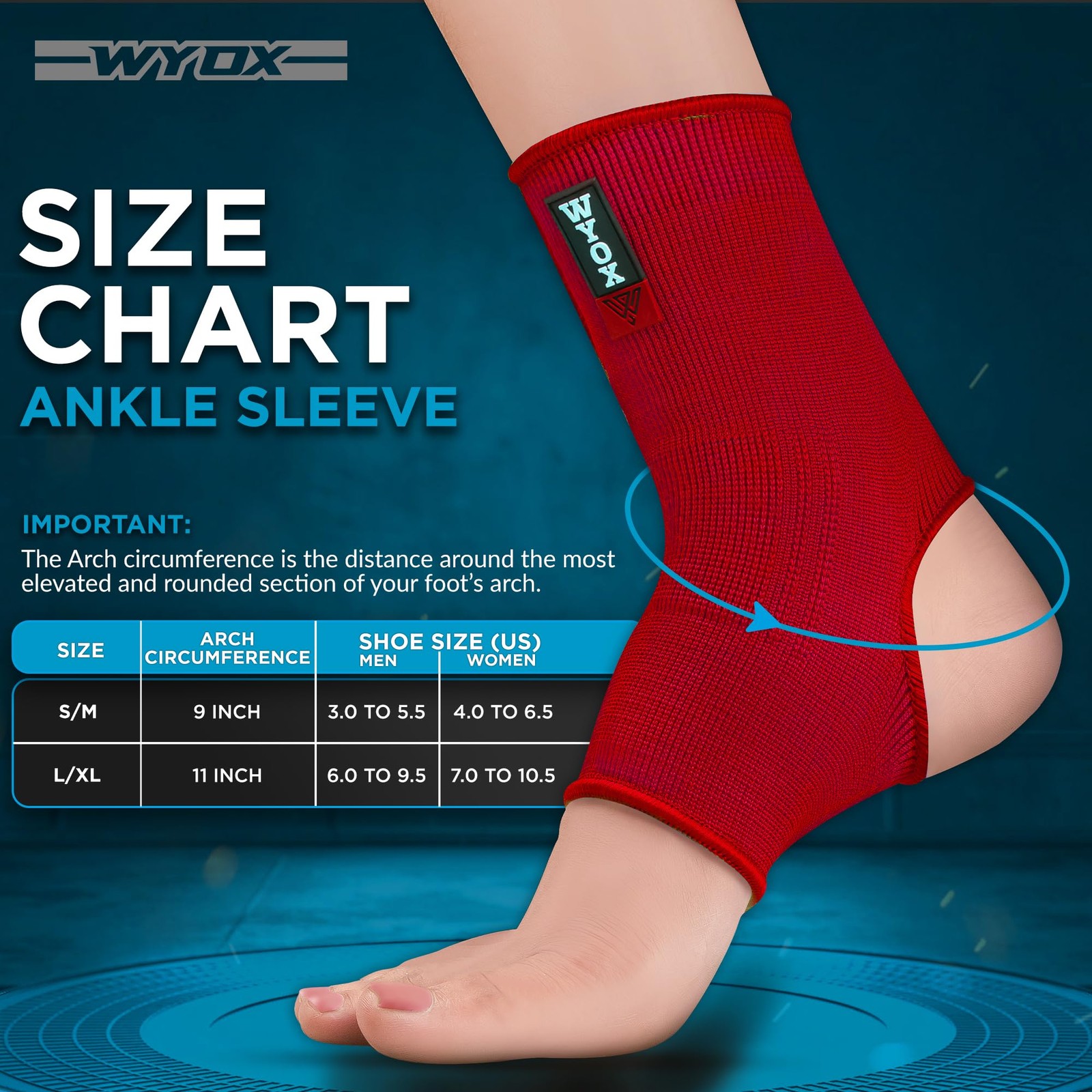 WYOX Women, Men, and Youth – Plantar Fasciitis Brace, Ankle Support Brace for…