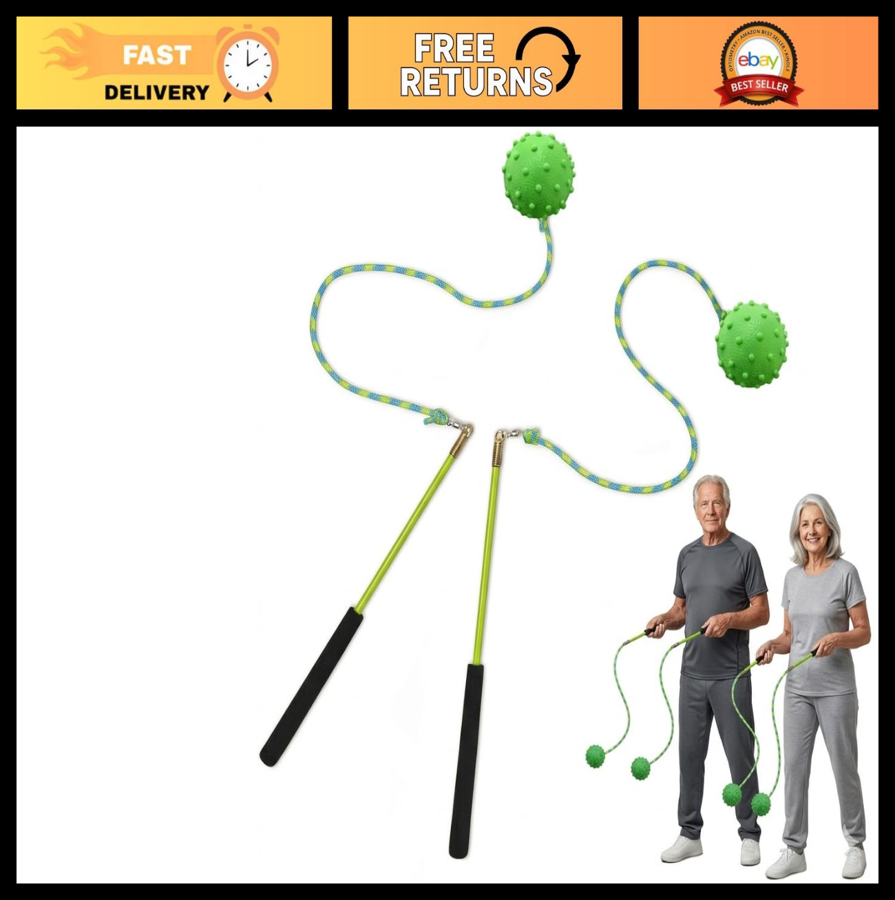Shoulder Relief Ball Swing | Rotator Cuff Exercise Tool | 360° Tangle-Free Swive