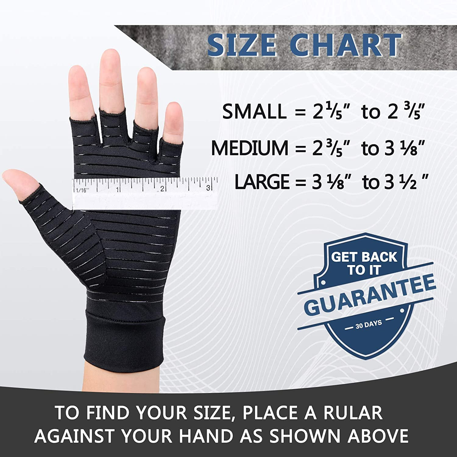 Guantes De Compresion Ortopedicos Para El Dolor De Artritis Y Tunel Carpiano