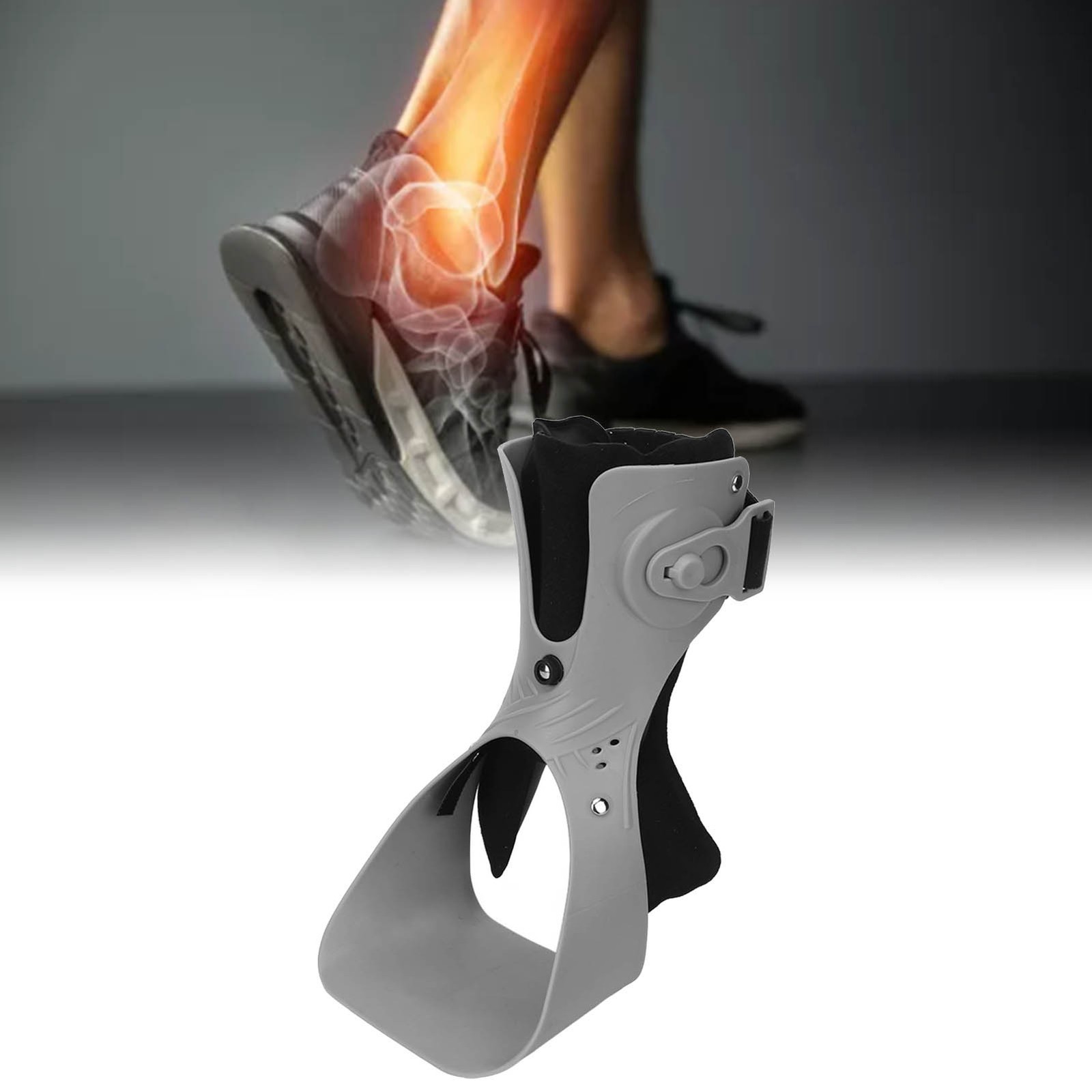 Left Foot M Foot Drop Brace Adjustable Rotary Buckle Soft Posture Correct WT