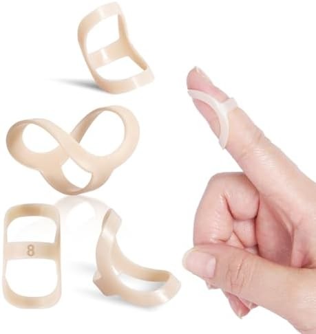 Oval Finger Splint 8 pcs, Finger Splints for Arthritis, Mallet Finger, Trigger F