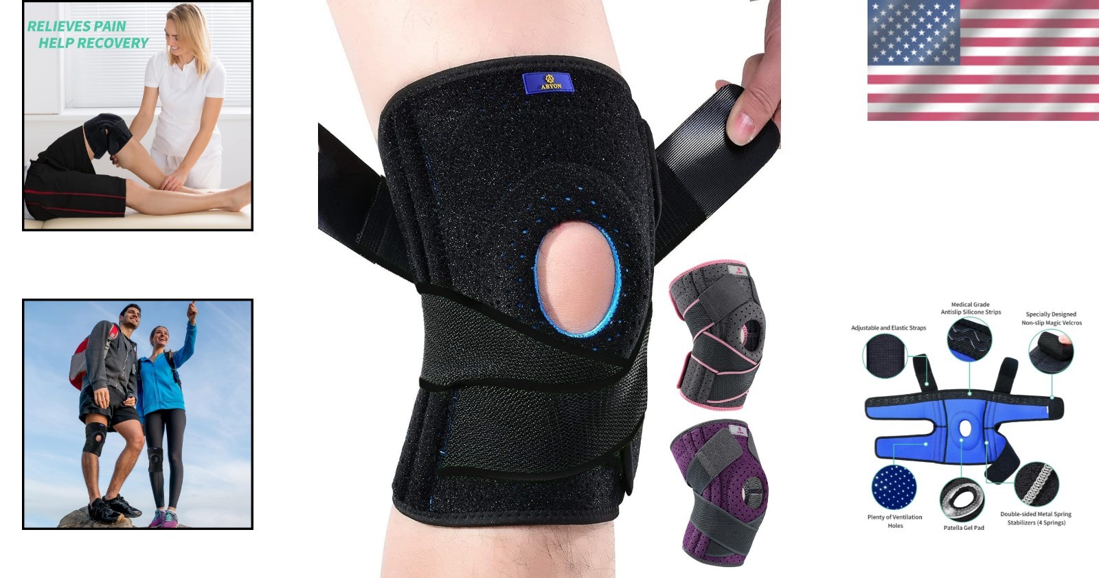 Plus Size Knee Brace with Stabilizers – Pain Relief for Meniscus & ACL Injuries