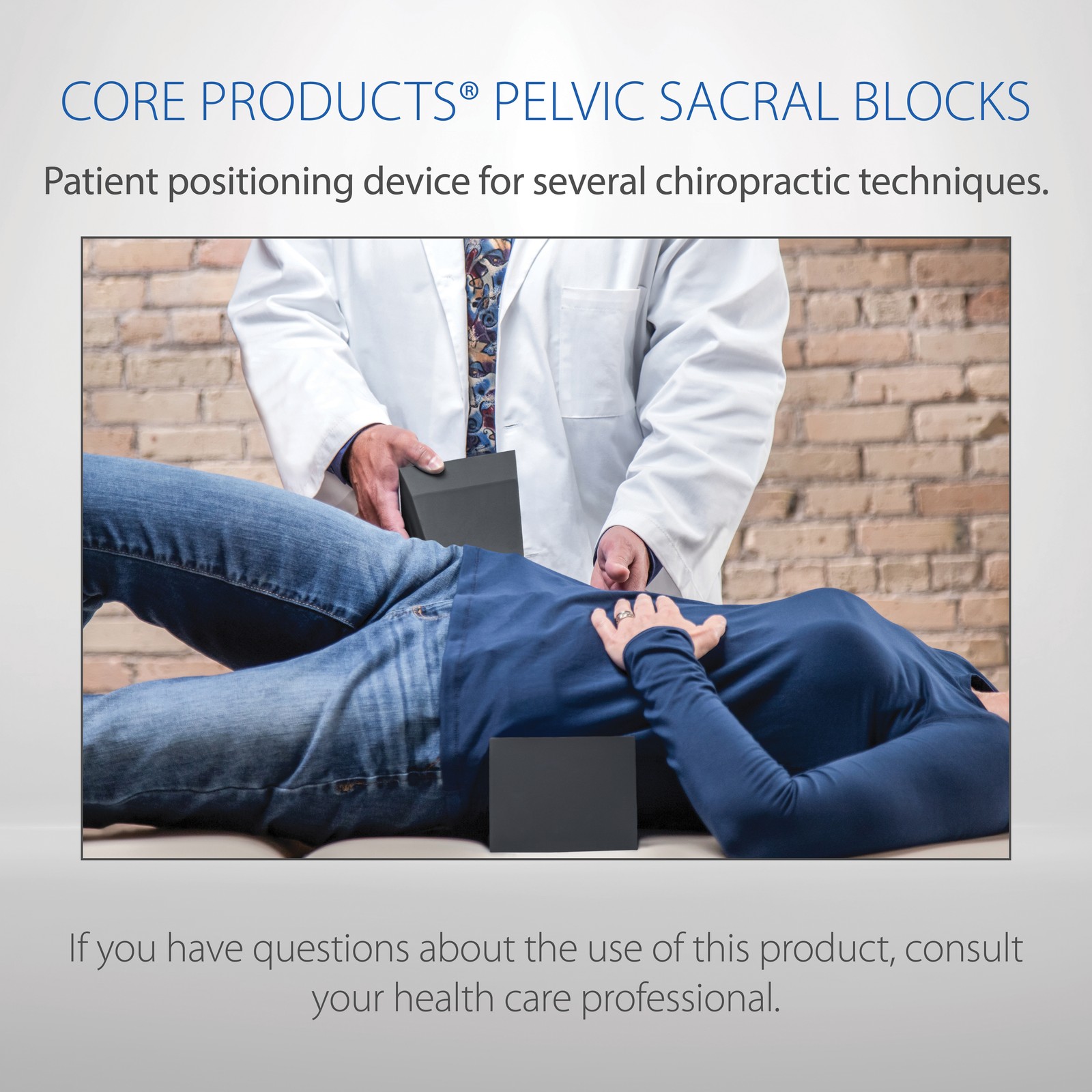 Core Products Pelvic Sacral Block Set Aids Positioning Adjusting Non-Skid USA