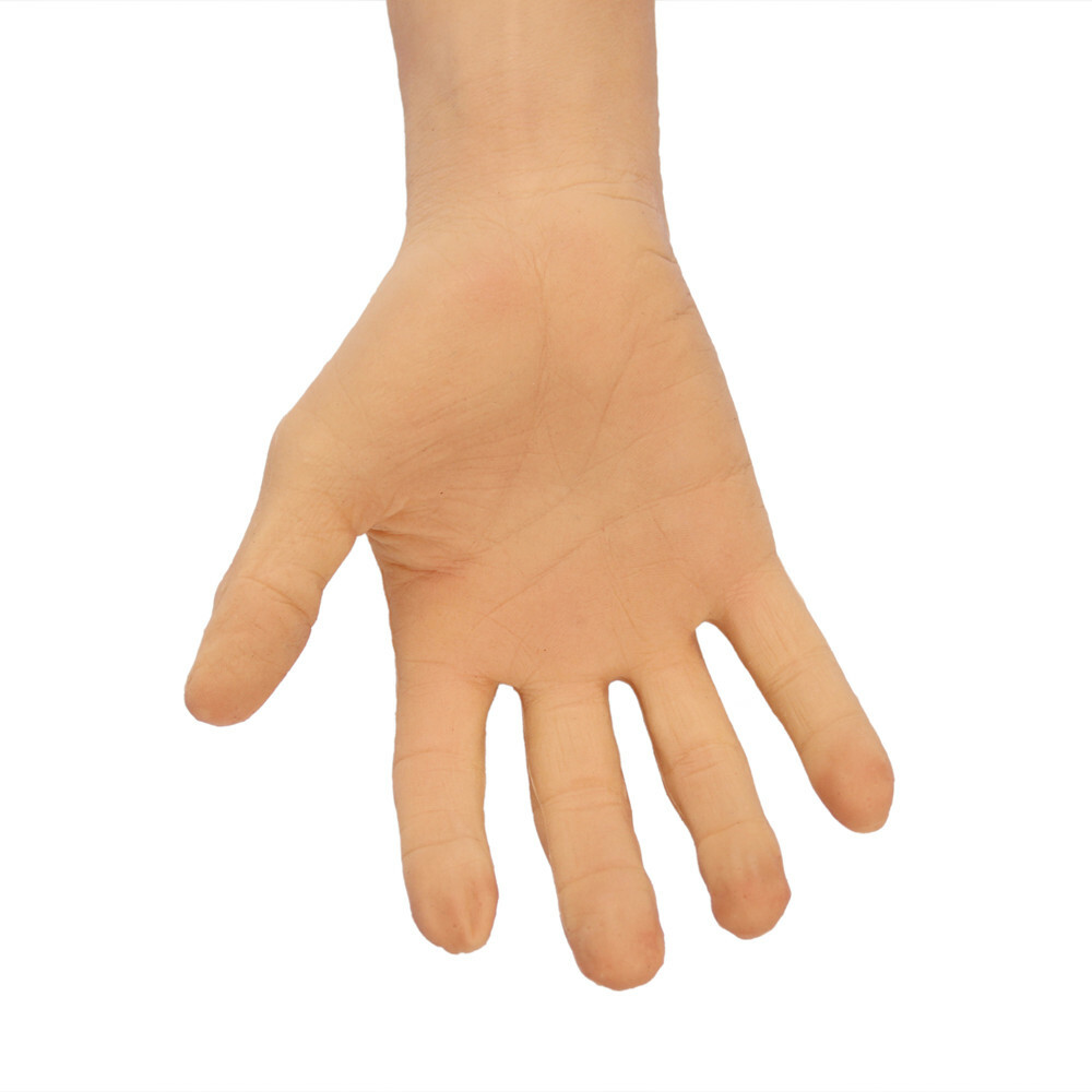 Silicone Prosthesis Hand Sleeve Highly Simulated Skin Artificial Arm Cover Scars