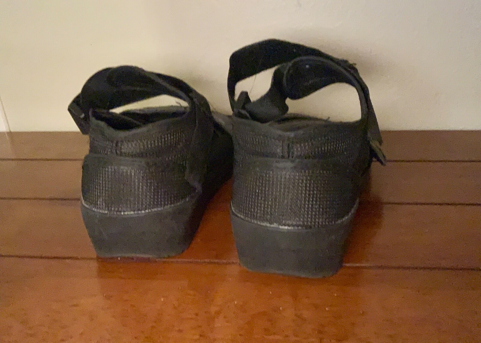 Pair of Ovation Medical Surgical Shoes Post-Op Square Toed Sandals