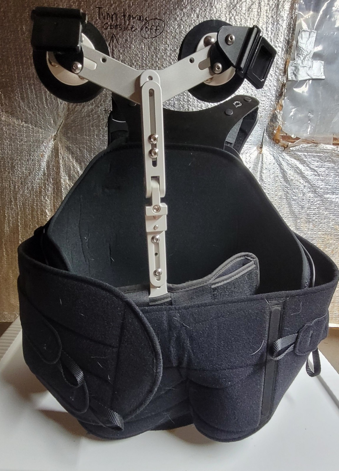 Optec Stealth X LSO LP Back Brace: size XL with Sternal Attatchment
