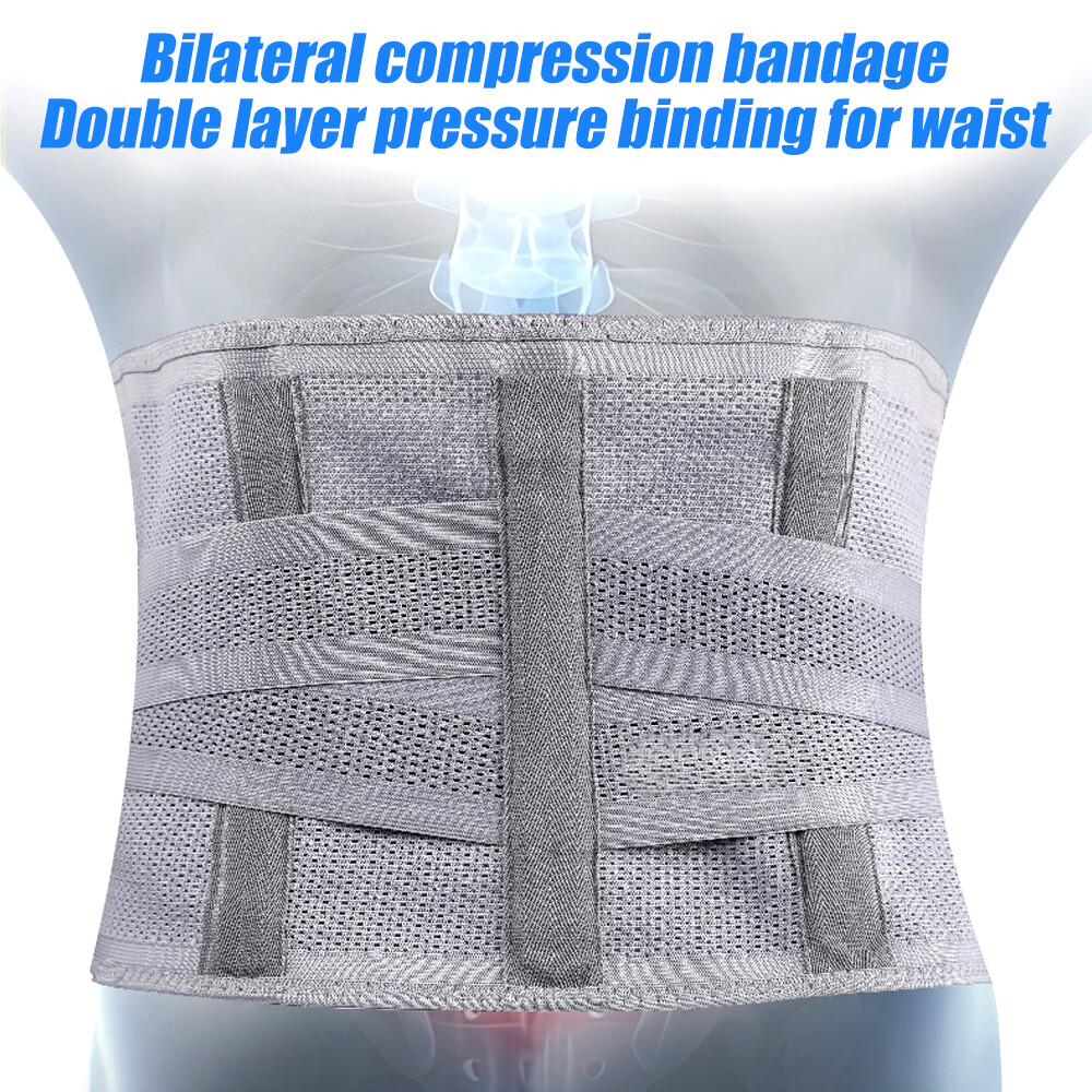 Lower Back Support Brace Men Women Sciatica Waist Lumbar Pain Relief Belt Fajas