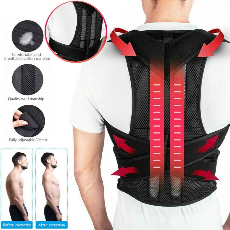 True Fit Posture Corrector Support Belt Adjustable Women Men Medical Clavicle