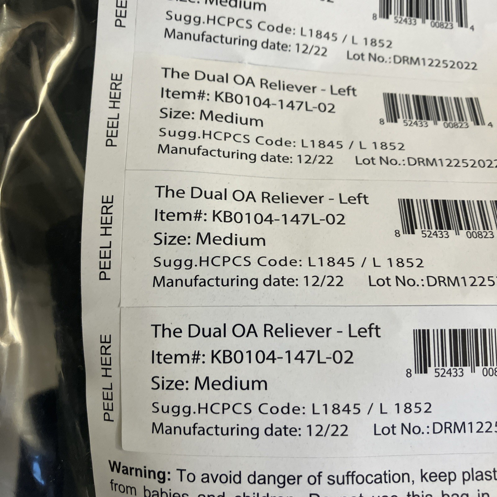Dr Medical The Dual OA Reliever, L&R Knee Adjustable Brace Support Size: Medium