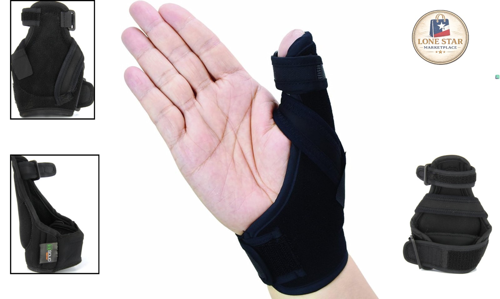 Adjustable Thumb Spica Splint for Arthritis Relief – Large/XL, Fits Both Hands