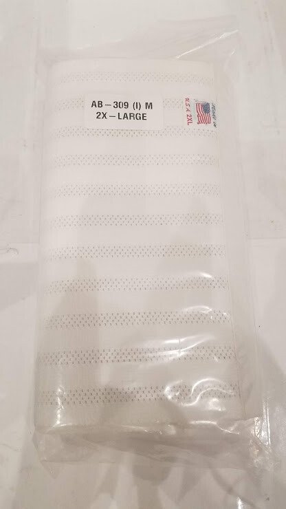 ITA-MED Men’s Breathable 9″ Wide Abdominal Light Support Binder White Belt, 2XL