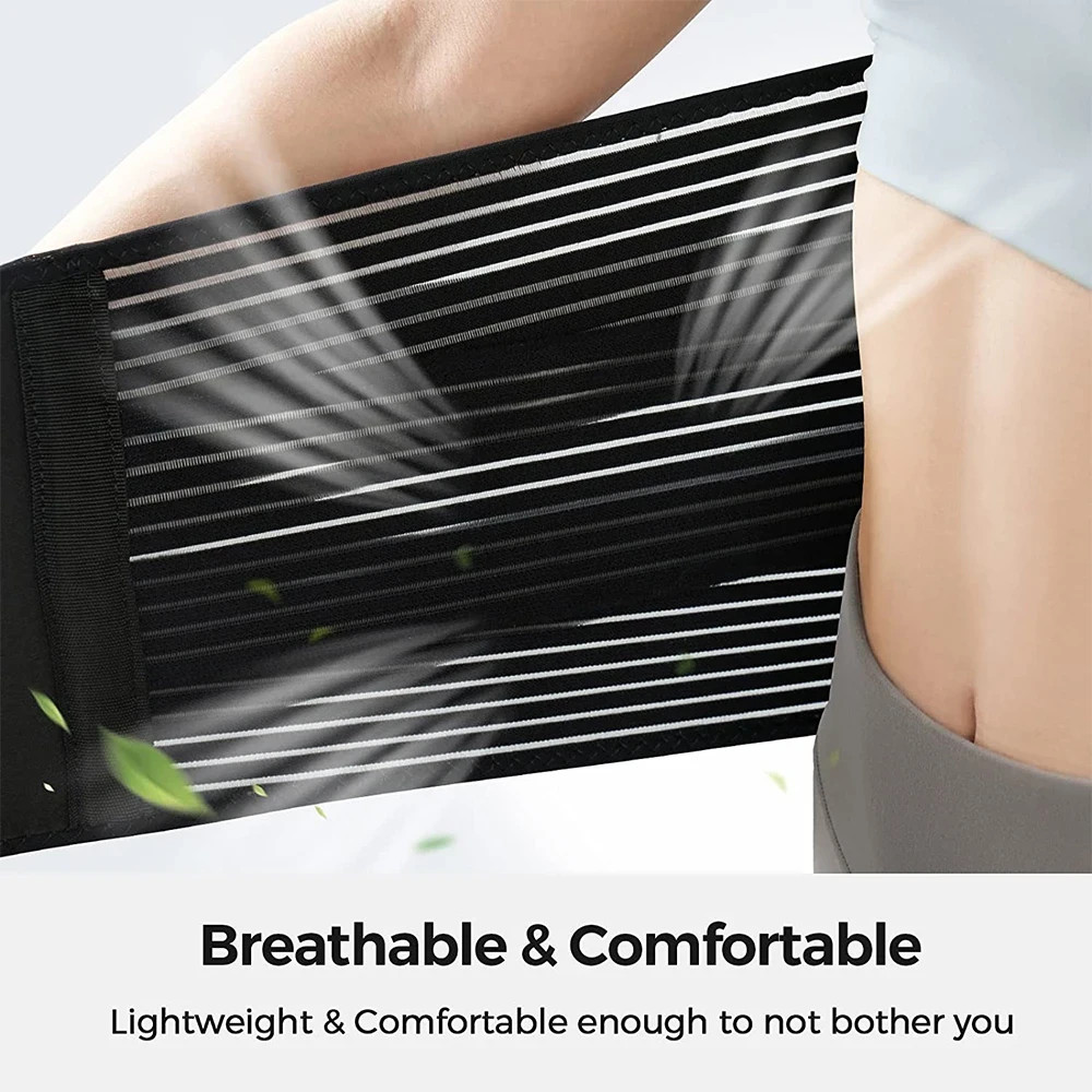 Adjustable Lower Back Brace Lumbar Support Waist Belt For Men Women Pain Relief