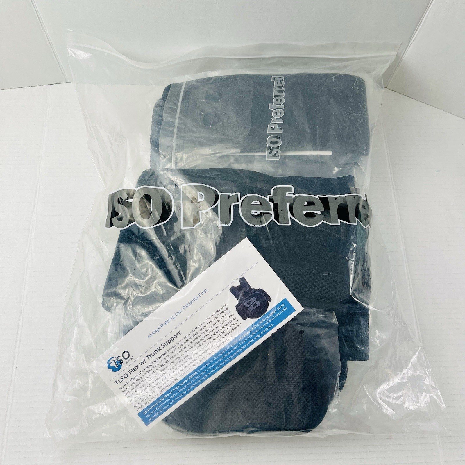 NEW ISO Preferred TLSO Flex w/Trunk Support Back Brace ISO-BA220 Universal Size