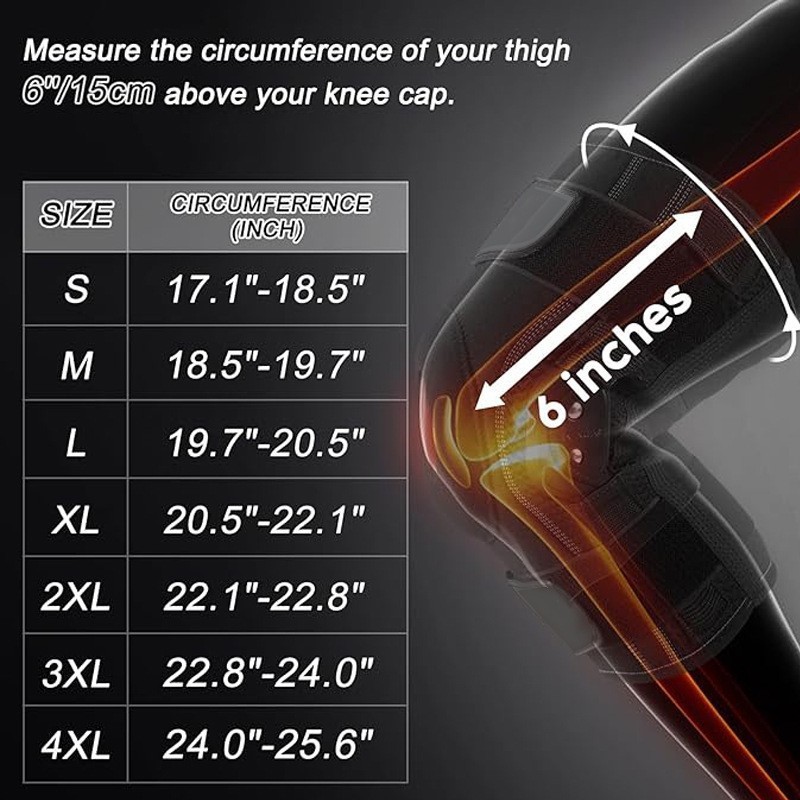 Open Patella Knee Brace Gel Pad Breathable Memory Foam for Daily Joint Support